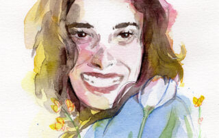 Aquarell Portrait Sandra